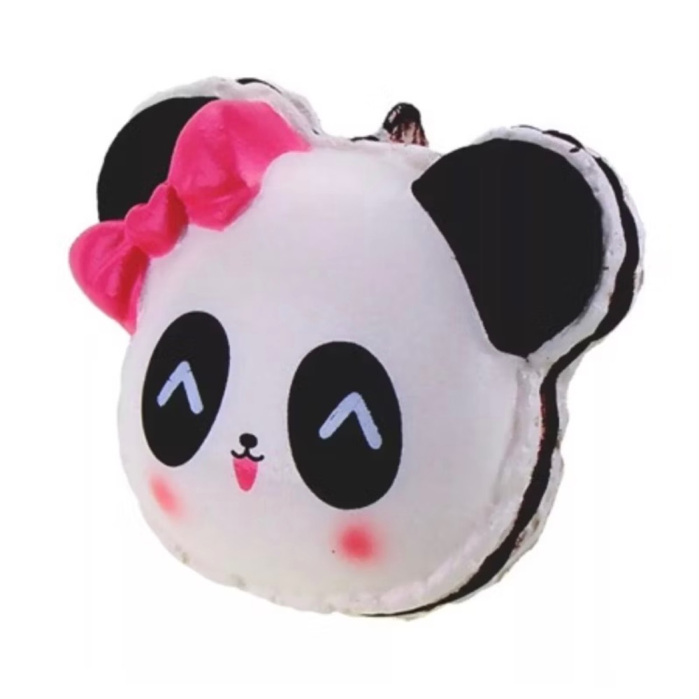 🌈Squishy軟軟~海外正版熊貓馬卡龍（一組三個）-細節圖3