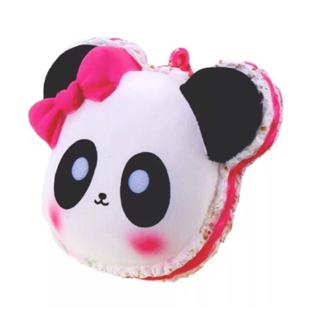🌈Squishy軟軟~海外正版熊貓馬卡龍（一組三個）-細節圖4