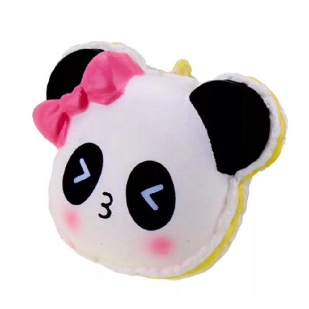 🌈Squishy軟軟~海外正版熊貓馬卡龍（一組三個）-細節圖5