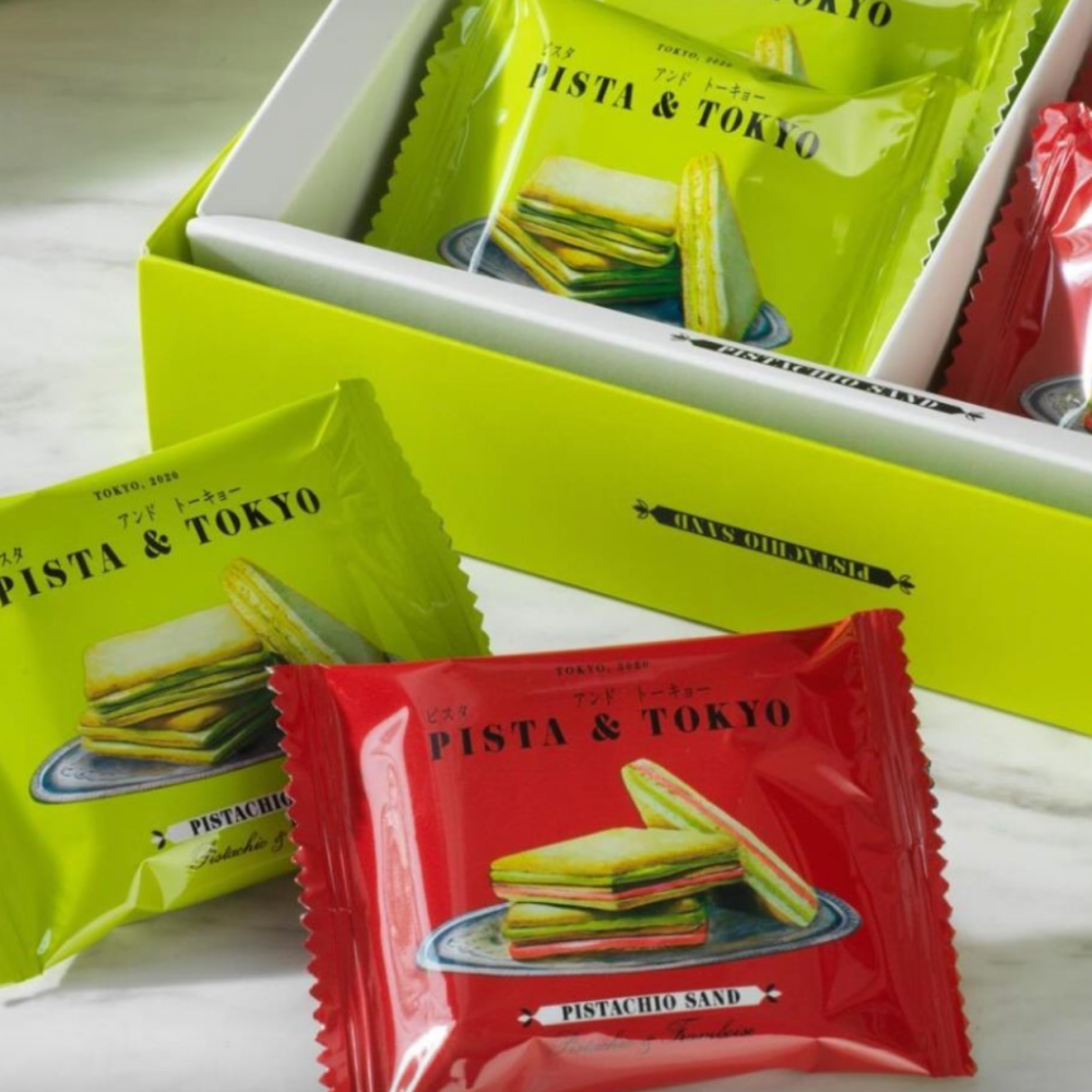 【日本直送】PISTA & TOKYO 開心果夾心餅｜人氣伴手禮 雙口味禮盒 濃厚開心果 覆盆子風味 小資首選 附提袋-細節圖2