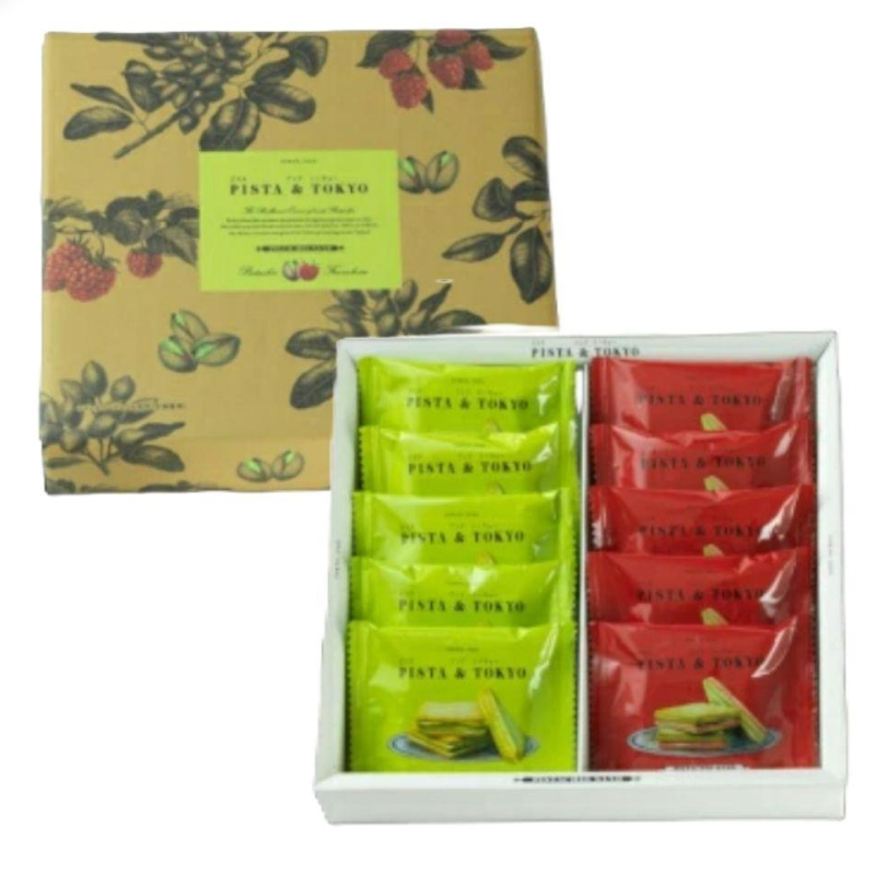 【日本直送】PISTA & TOKYO 開心果夾心餅｜人氣伴手禮 雙口味禮盒 濃厚開心果 覆盆子風味 小資首選 附提袋-規格圖4