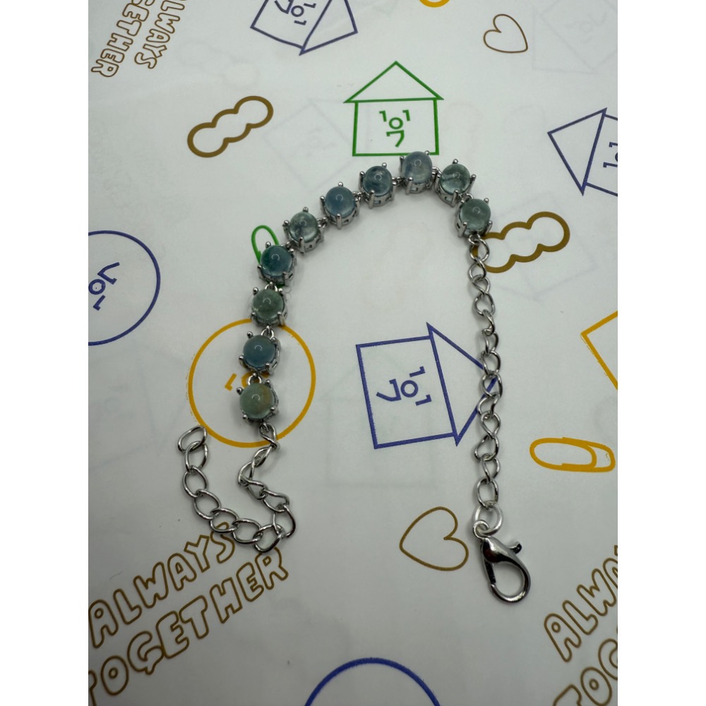 6mm碎碎冰海藍寶