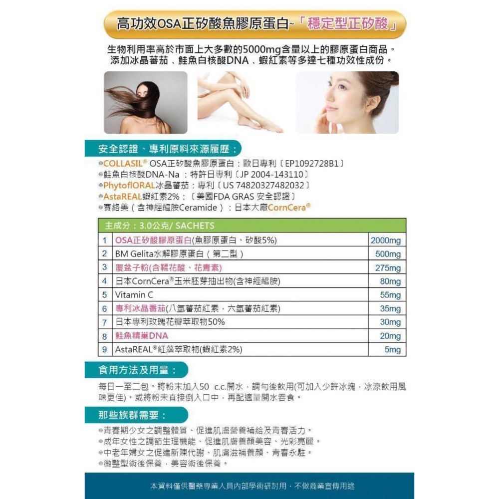 麗妍素 OSA 親箴 正矽酸魚膠原蛋白-細節圖4