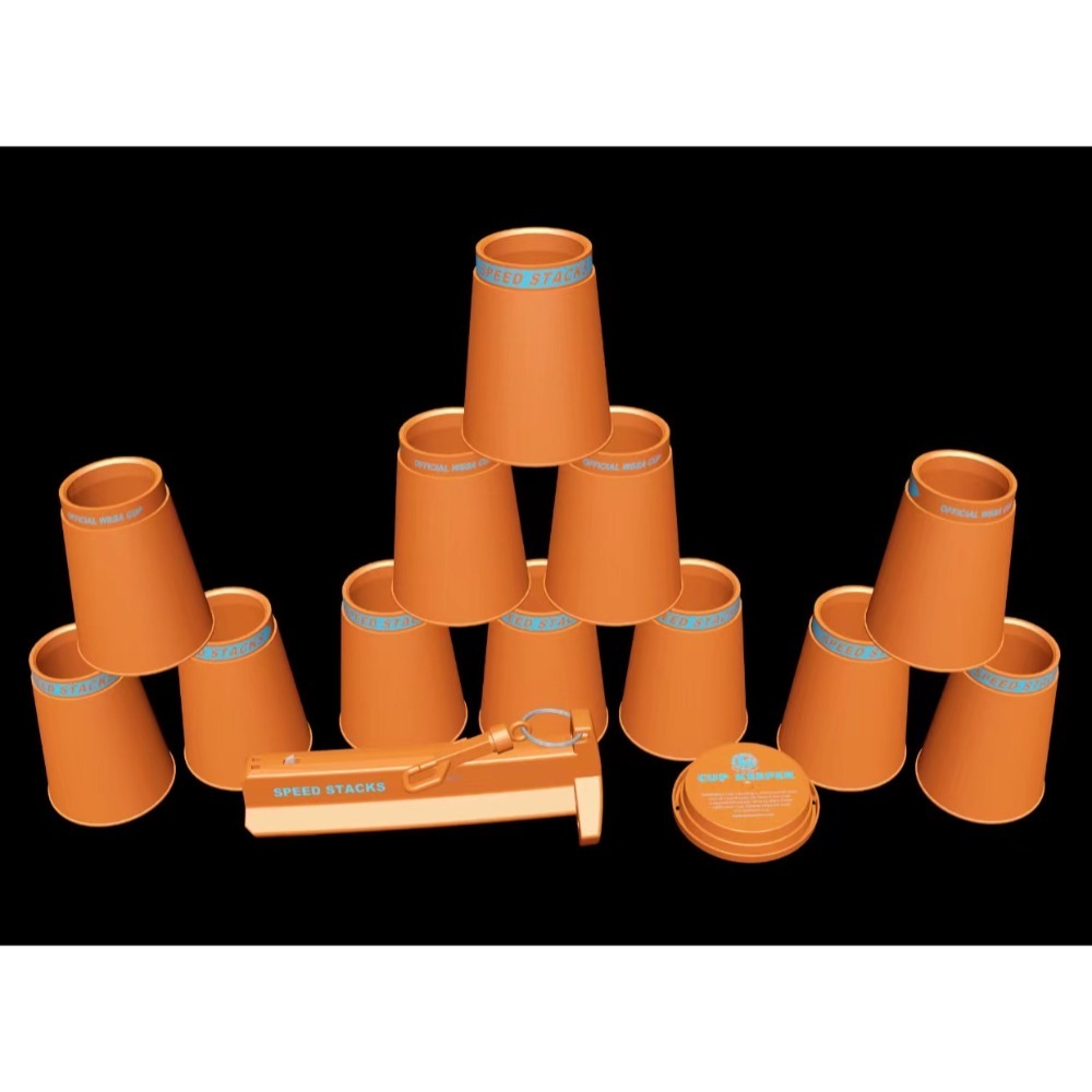 絕對正版!!2022 Speed Stacks  G5專業競技疊杯套裝競技疊杯限量金屬綠 橘杯 綠杯藍橘-規格圖4