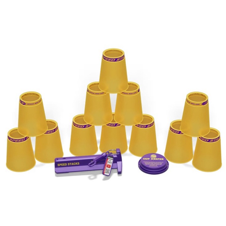 2025正版白金透明紫杯漢金杯限量speed stacks 速疊杯 wssa 比賽-規格圖2