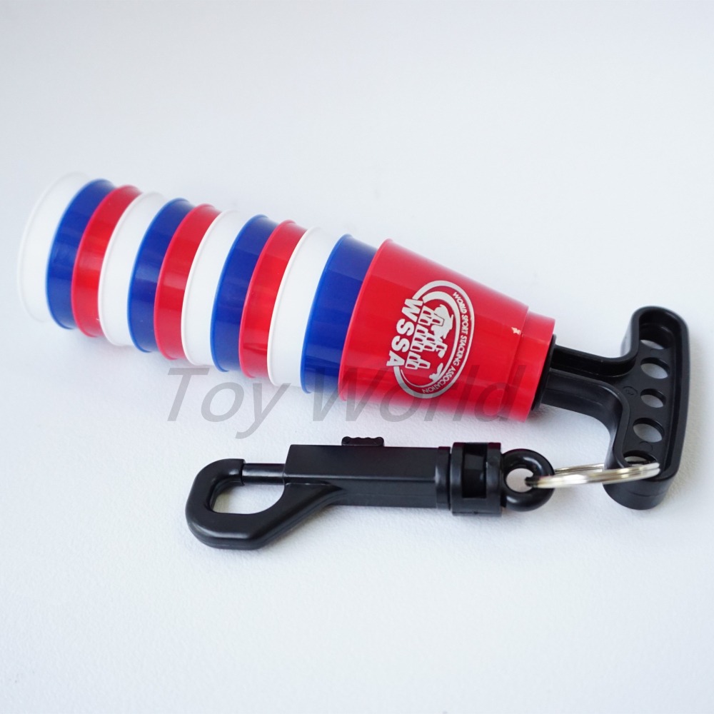 正版!!彩紅色透明迷你疊杯 Rainbow Clear Minis 競技疊杯 比賽桌遊 迷你杯-細節圖3