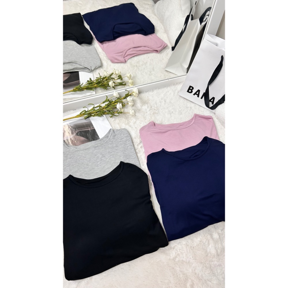 莫代爾棉有胸墊過膝長裙(一件連身式)-細節圖2