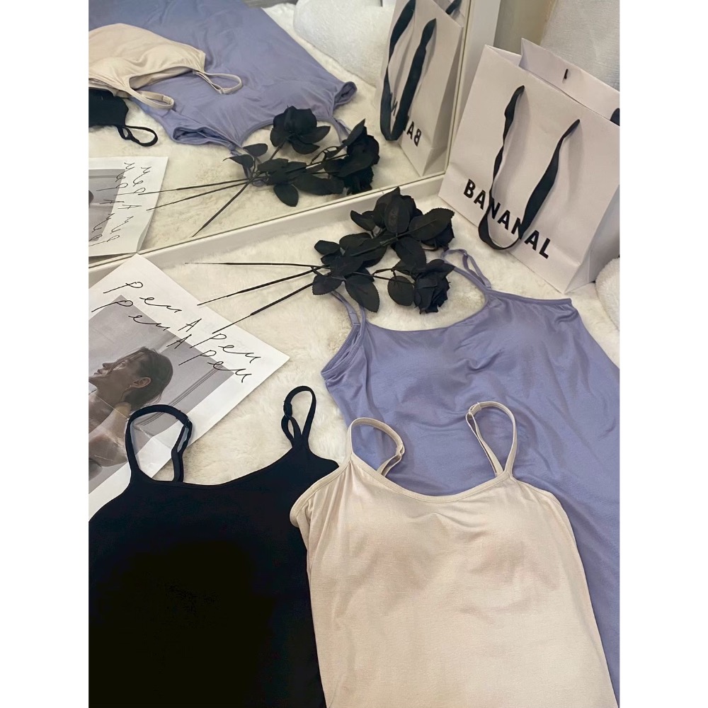 莫代爾棉胸墊過膝裙(連身式)-細節圖2