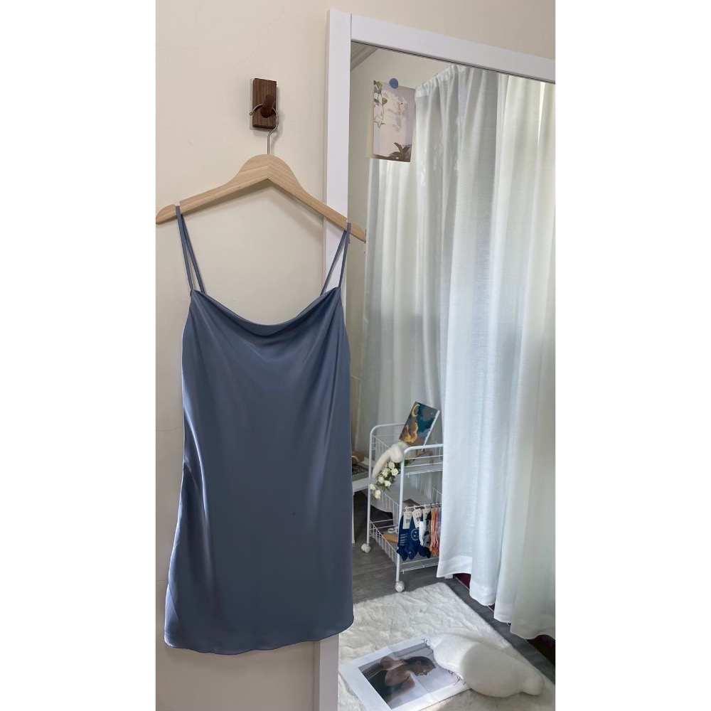 絲質蕩領連身睡裙(連身式)-規格圖6