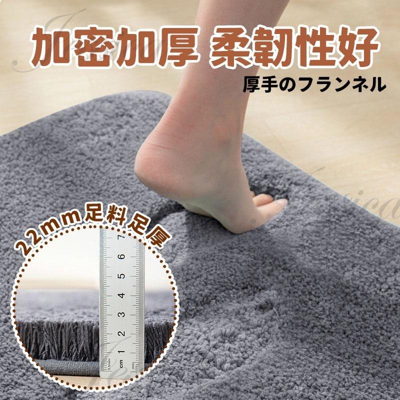 【蛋糕絨地墊_腳感柔軟_讓腳ㄚ舒適乾爽_厚度3cm】浴室地墊 腳踏墊 吸水地墊 厚度3cm 浴室防滑墊 防滑地墊 止滑墊-細節圖4