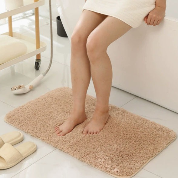 【蛋糕絨地墊_腳感柔軟_讓腳ㄚ舒適乾爽_厚度3cm】浴室地墊 腳踏墊 吸水地墊 厚度3cm 浴室防滑墊 防滑地墊 止滑墊-規格圖9