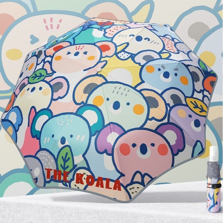 圓角防回彈自動傘16骨_【無尾熊】