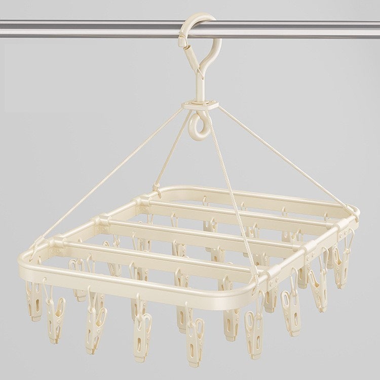 【可愛小熊造型曬襪架_鋁合金_台灣發貨】曬衣夾 曬衣架 晾衣架16夾 28夾 41夾 曬襪架 晾曬架-規格圖9