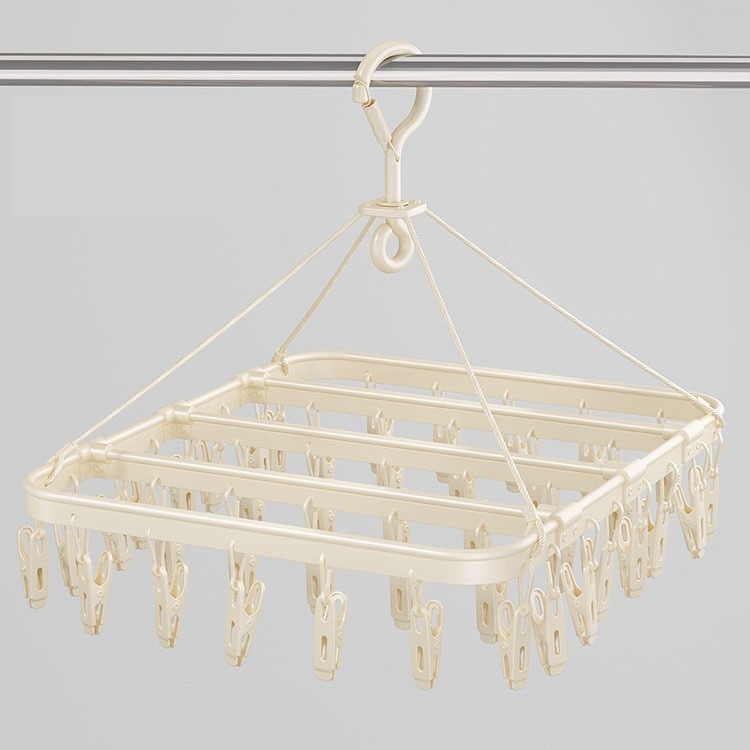 鋁合金曬衣夾_41夾【霧奶白】