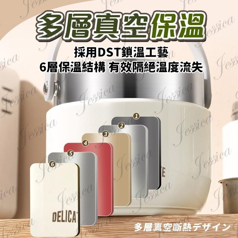 【保溫 I 保冰_矽膠防漏圈_鎖住新鮮美味_台灣發貨】保溫便當盒 便當盒 保溫罐 提鍋 保溫飯盒 雙層便當盒 環保餐盒-細節圖4