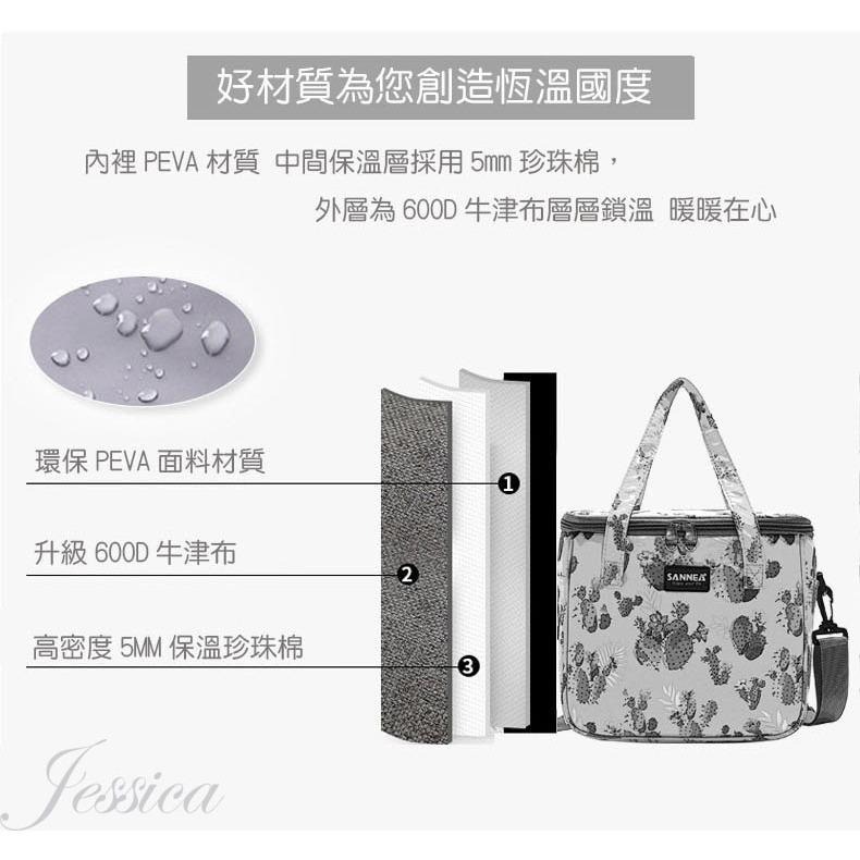 【法式浪漫碎花甜美風】保溫袋 保冷袋 保冰袋 8.5L 11L 保溫便當袋 防水餐袋  野餐袋 便當袋 加厚保冰袋-細節圖3