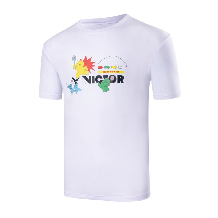 【力揚體育 羽球】 VICTOR 勝利 T-2402 A/B 恐龍電玩 T-Shirt 中性款 羽球 羽球衣 羽球服飾-細節圖2
