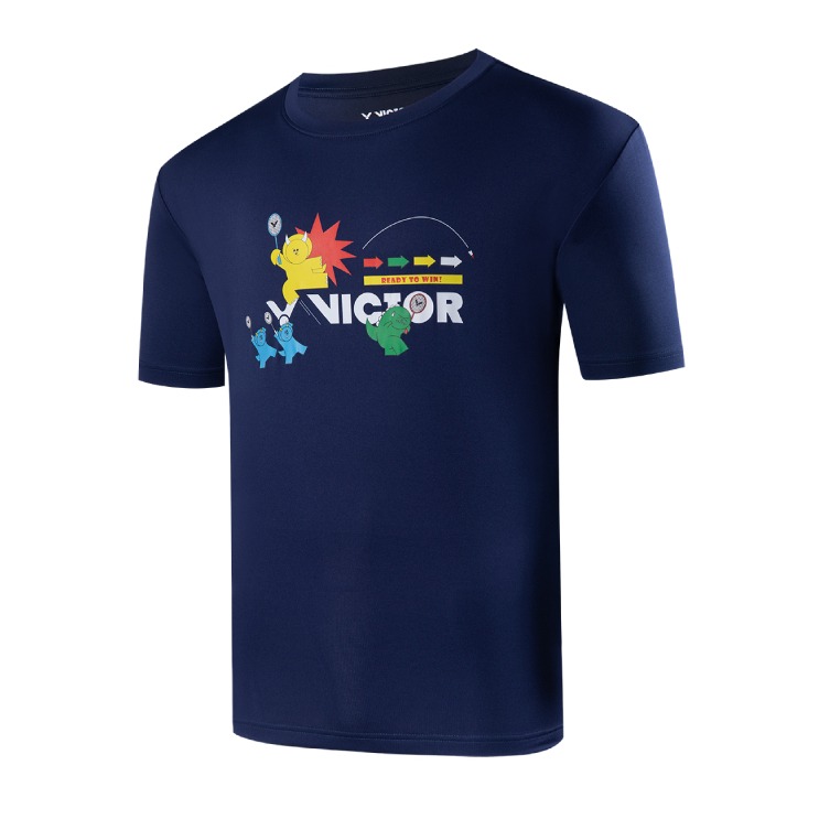 【力揚體育 羽球】 VICTOR 勝利 T-2402 A/B 恐龍電玩 T-Shirt 中性款 羽球 羽球衣 羽球服飾-細節圖3