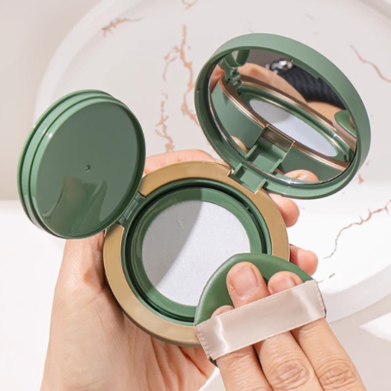 *LyDia甘仔店* DIY 氣墊粉餅 空盒 綠色 網面氣墊 橡膠烤漆 磁吸 氣墊腮紅 氣墊外殼+內芯+粉撲-細節圖3