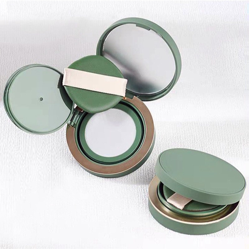 *LyDia甘仔店* DIY 氣墊粉餅 空盒 綠色 網面氣墊 橡膠烤漆 磁吸 氣墊腮紅 氣墊外殼+內芯+粉撲-細節圖2