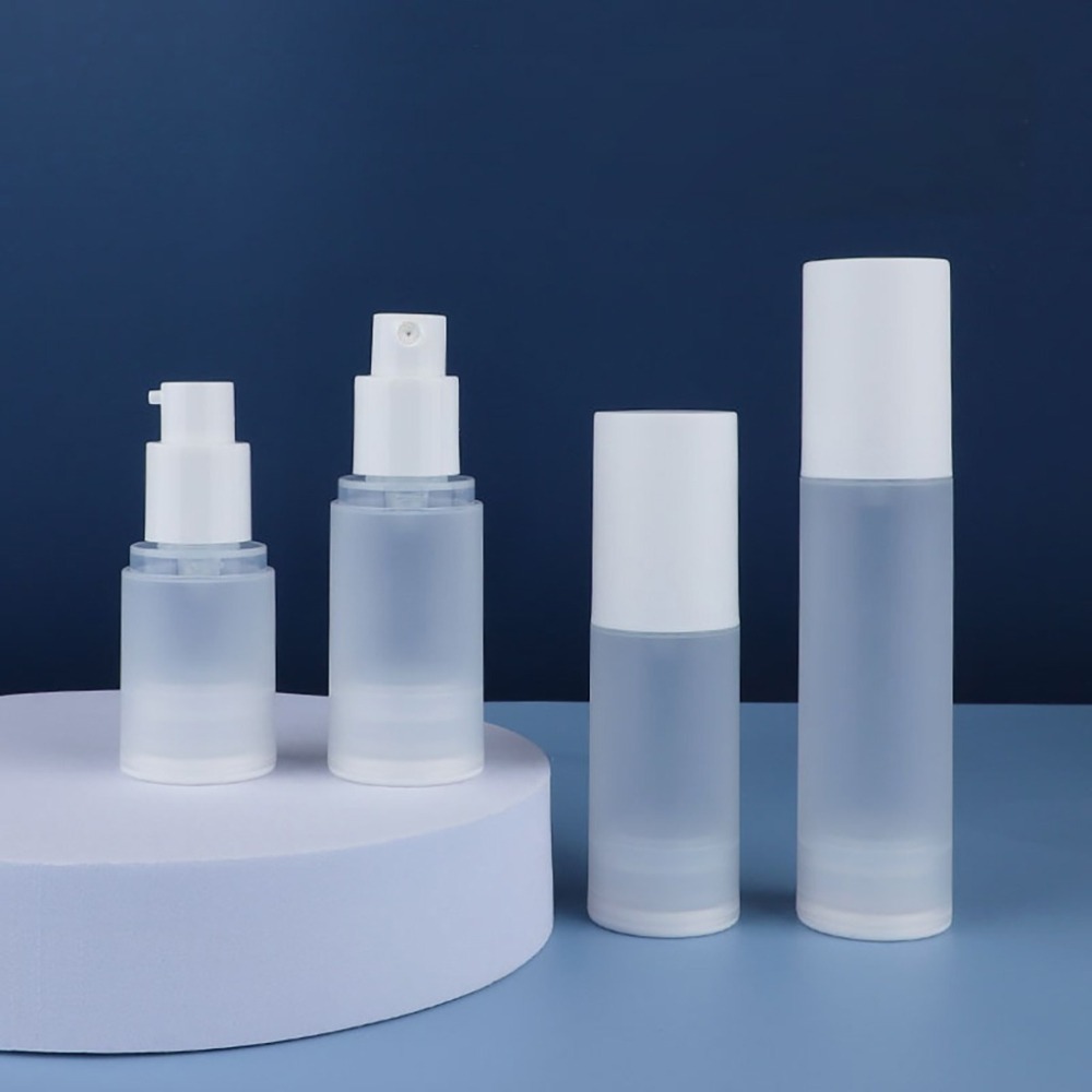 *LyDia甘仔店* 15ml 30ml 50ml PP 彈簧外置 磨砂 真空瓶 乳液瓶 噴霧瓶 酒精 分裝瓶 按壓瓶-細節圖3