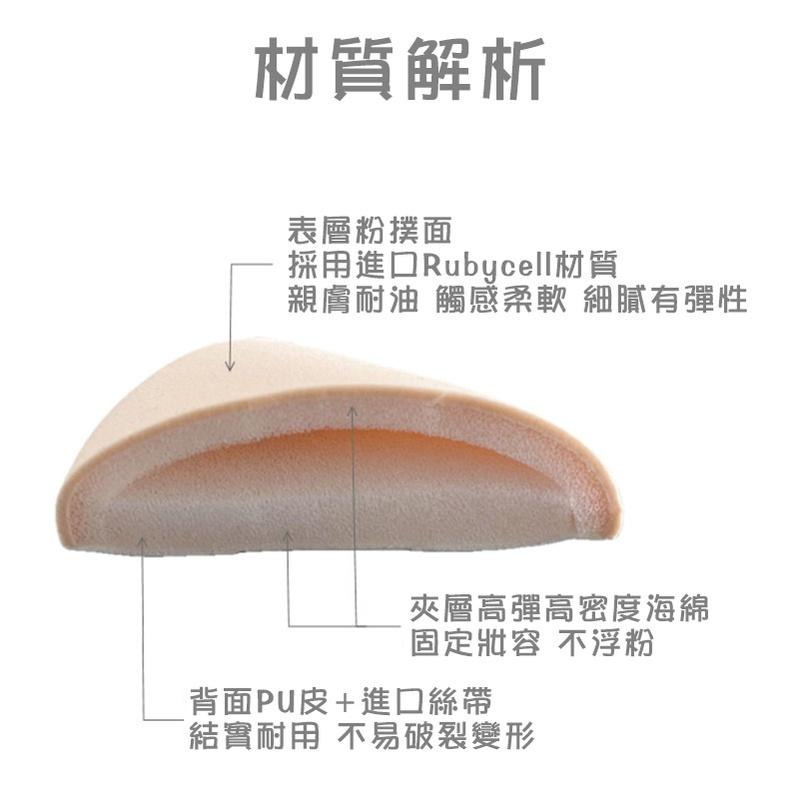 *LyDia甘仔店* 棉花糖粉撲 方形 圓形 扇形 水滴 舒芙蕾粉撲 吐司粉撲 氣墊粉撲 空氣粉撲 化妝粉撲 收納盒-細節圖3