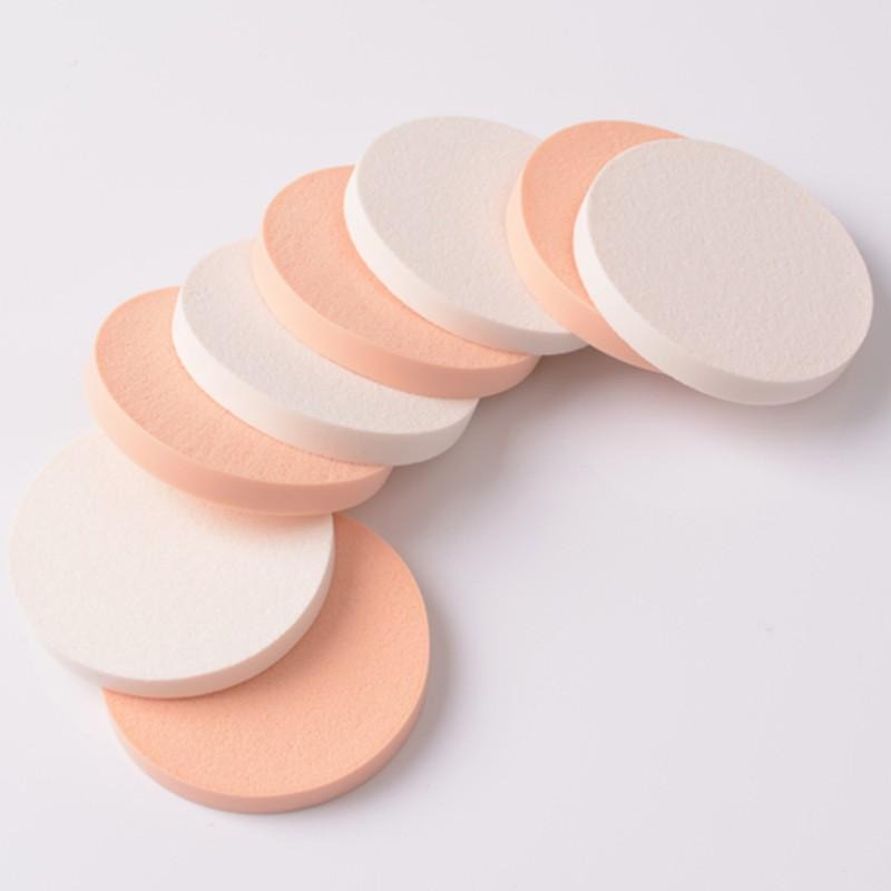 *LyDia甘仔店* 9cm 大號 乳膠 白色 膚色 海綿 粉撲 乾濕兩用 上妝粉撲-細節圖2