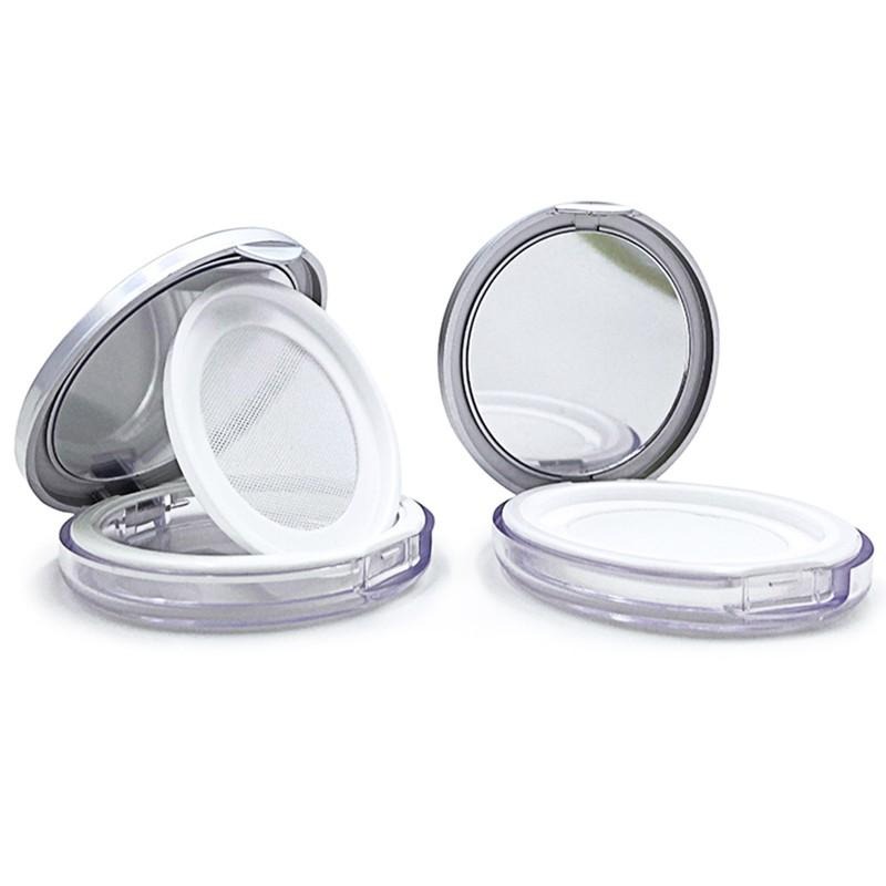 *LyDia甘仔店* DIY 幻彩 超薄 翻蓋 鏡子 蜜粉盒 附粉撲 分裝盒 鏡子 篩網 彈力網 蜜粉 散粉盒 空盒-細節圖4