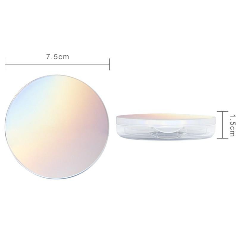 *LyDia甘仔店* DIY 幻彩 超薄 翻蓋 鏡子 蜜粉盒 附粉撲 分裝盒 鏡子 篩網 彈力網 蜜粉 散粉盒 空盒-細節圖7