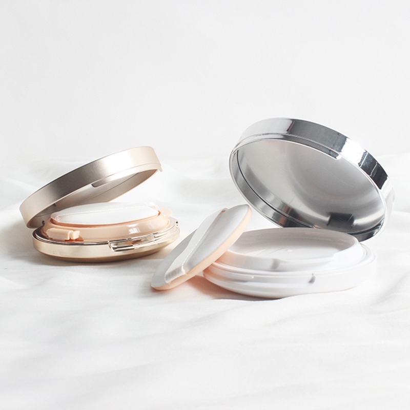 *LyDia甘仔店* DIY 氣墊粉餅 超薄款 銀色 氣墊腮紅 空盒 氣墊外殼+內芯+海綿+粉撲-細節圖2