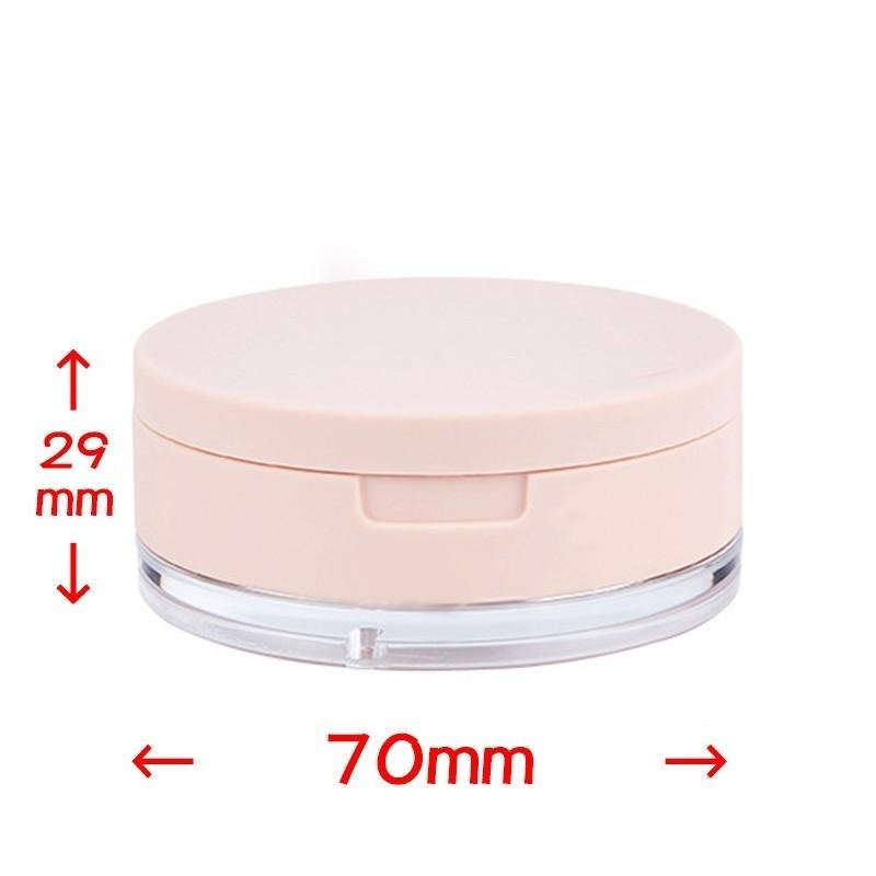 *LyDia甘仔店* DIY 10g 翻蓋 鏡面 蜜粉盒 附粉撲 分裝盒 鏡子 篩網 彈力網 蜜粉 散粉盒 空盒 便攜-細節圖6