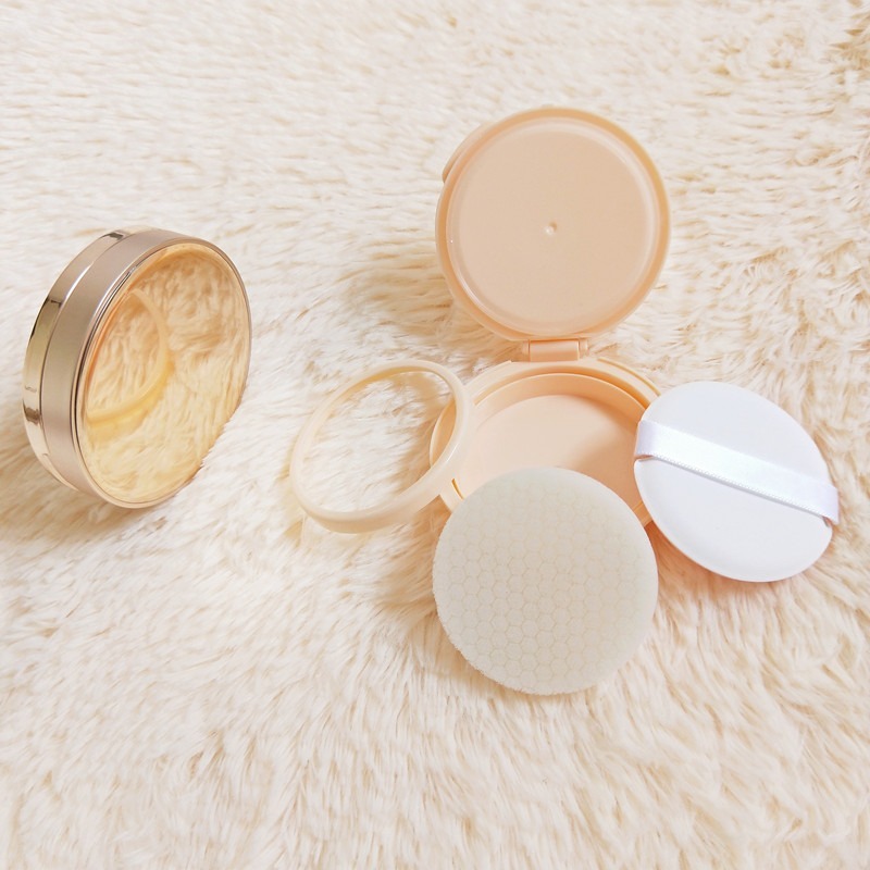 *LyDia甘仔店* DIY 氣墊粉餅 超薄款 金色 氣墊腮紅 空盒 氣墊外殼+內芯+海綿+粉撲-細節圖3