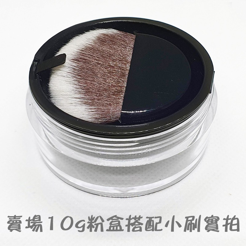 *LyDia甘仔店* DIY 10g 黑色 旋蓋 蜜粉盒 附粉撲 蜜粉 分裝盒 篩網 彈力網 網格 散粉盒 空盒 便攜-細節圖6