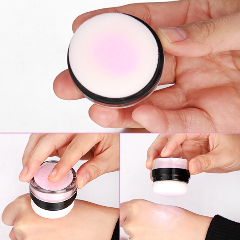 *LyDia甘仔店* DIY 10g 蘑菇頭 攜帶式 蜜粉 腮紅 分裝 鏡子 帶 粉撲 蘑菇 氣墊 蜜粉盒 便攜 分裝盒-細節圖4