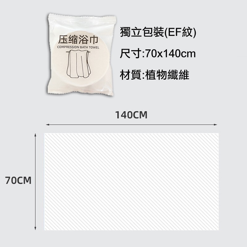 *LyDia甘仔店* 厚版 EF紋 壓縮浴巾 拋棄式浴巾 加厚浴巾 一次性 珍珠紋 浴巾 出差 旅行 出國-細節圖6