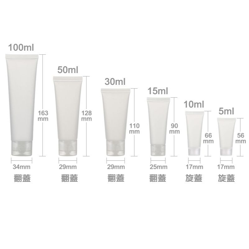 *LyDia甘仔店* 磨砂 軟管 PP 材質 送封口貼 可重複使用 分裝瓶 空瓶 空管-細節圖5
