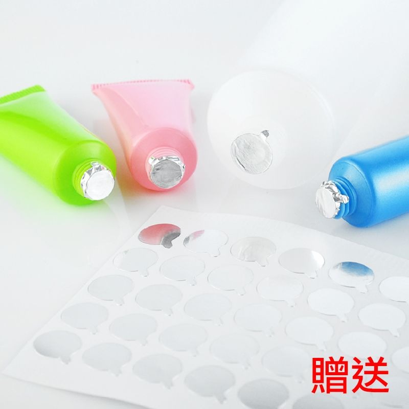 *LyDia甘仔店* 磨砂 軟管 PP 材質 送封口貼 可重複使用 分裝瓶 空瓶 空管-細節圖6