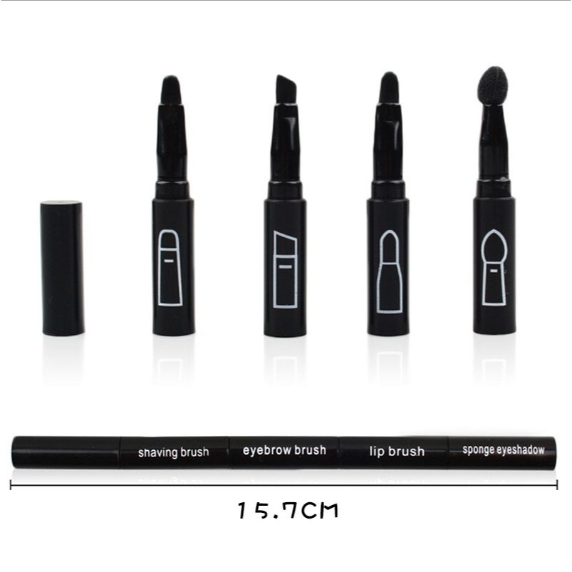 *LyDia甘仔店* 多功能刷具 疊疊樂 四合一 刷具組 眉刷 眼影刷 多功能刷 唇刷 眼影棒 刷具 4合1 化妝刷-細節圖5