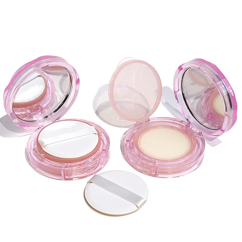 *LyDia甘仔店* DIY 氣墊粉餅 氣墊腮紅 空盒 粉色 水波紋 透明 氣墊外殼+內芯+海綿+粉撲-細節圖2