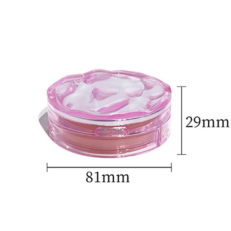 *LyDia甘仔店* DIY 氣墊粉餅 氣墊腮紅 空盒 粉色 水波紋 透明 氣墊外殼+內芯+海綿+粉撲-細節圖5