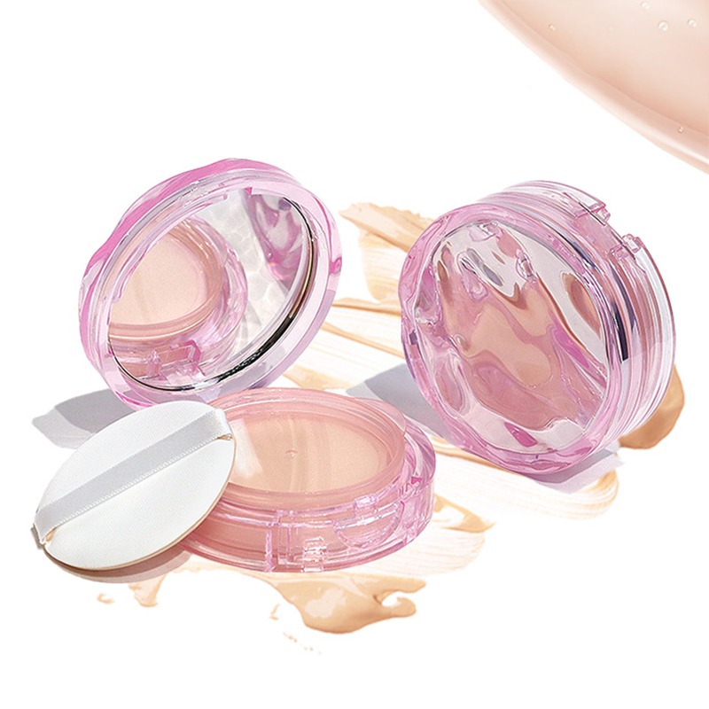 *LyDia甘仔店* DIY 氣墊粉餅 氣墊腮紅 空盒 粉色 水波紋 透明 氣墊外殼+內芯+海綿+粉撲-規格圖5