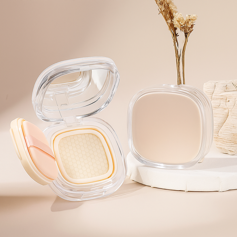 *LyDia甘仔店* DIY 氣墊粉餅 氣墊腮紅 空盒 方形 透明 圓形 氣墊外殼+內芯+海綿+粉撲-細節圖2