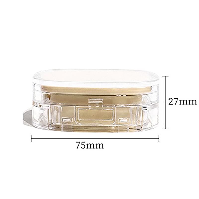 *LyDia甘仔店* DIY 氣墊粉餅 氣墊腮紅 空盒 方形 透明 圓形 氣墊外殼+內芯+海綿+粉撲-細節圖3