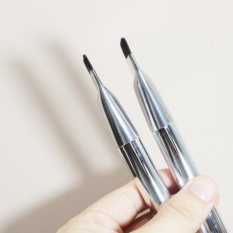 *LyDia甘仔店* 超薄 銀色 玫瑰金 一字型粉底刷 刀型粉底刷 化妝刷 刷具 底妝刷 面膜刷 粉底液刷 化妝刷-細節圖5