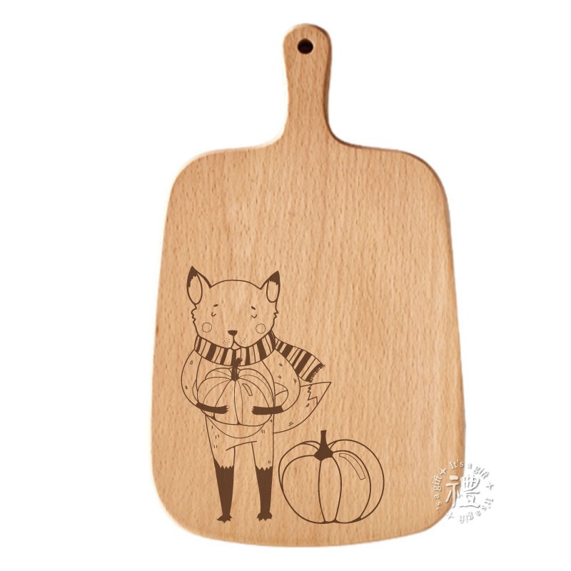 【披薩板】(小尺寸) 原木披薩盤 pizza plate 禮品 櫸木手柄砧板 原木餐具 砧板 木盤 早午餐餐盤-規格圖6