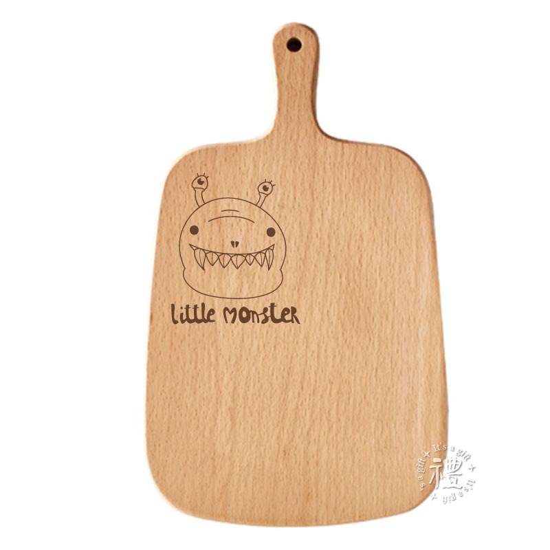 【披薩板】(小尺寸) 原木披薩盤 pizza plate 禮品 櫸木手柄砧板 原木餐具 砧板 木盤 早午餐餐盤-規格圖6