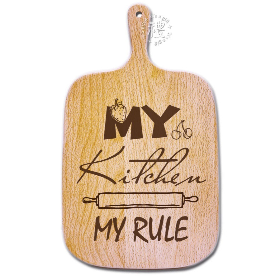 櫸木手柄披薩板 大尺寸 披薩盤 (羽毛) pizza plate 原木砧板 禮物 原木餐具 砧板 麵包木盤 早午餐餐盤-規格圖4