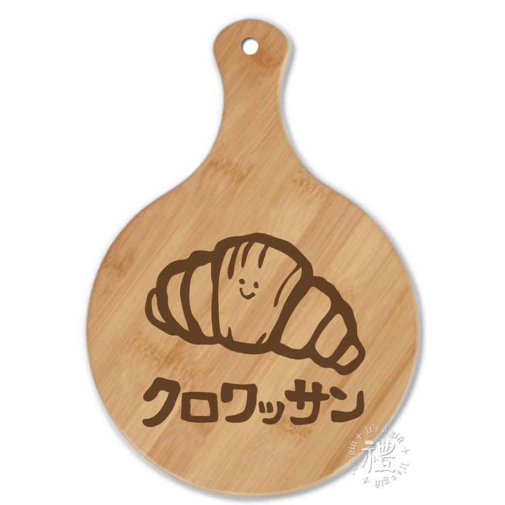 PIZZA板 【披薩板】(大圓) 砧板 麵包木盤 pizza plate 披薩盤 禮品 禮物 竹木大手柄披薩板 餐具-規格圖4