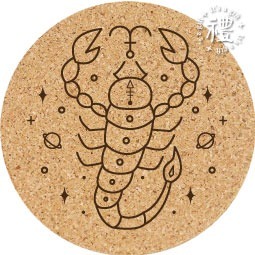 【軟木杯墊】客製化禮品 (十二星座) 小禮物 杯墊 婚禮小物 活動贈品 隔熱墊 客製化贈品 生日禮物 訂製禮品-規格圖6