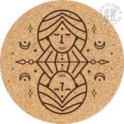 【軟木杯墊】客製化禮品 (十二星座) 小禮物 杯墊 婚禮小物 活動贈品 隔熱墊 客製化贈品 生日禮物 訂製禮品-規格圖6
